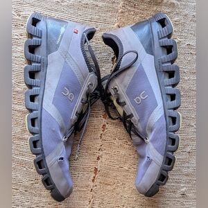 On Cloud X 3 AD Textile Synthetic Women's Running Shoes in Fossil/Hay | 2024